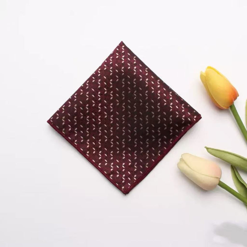 Casual British Pocket Square-Red series