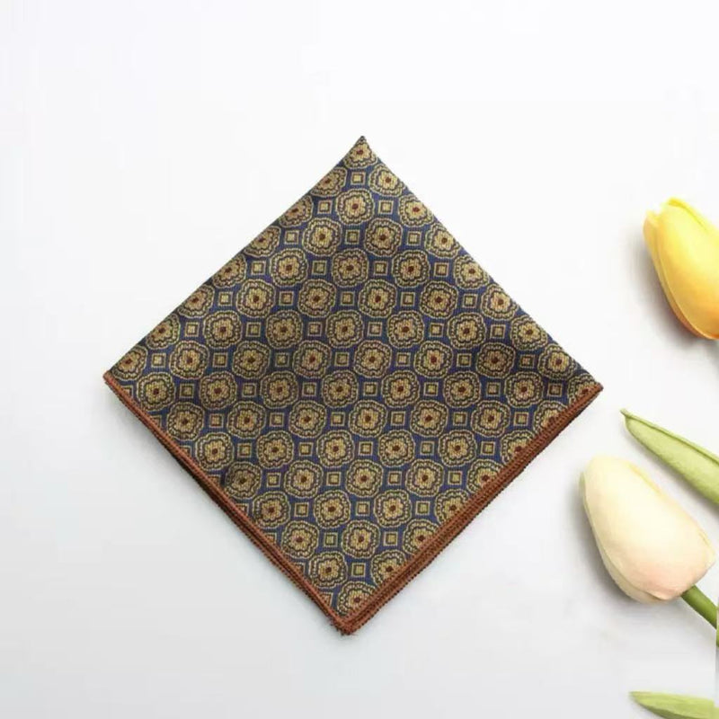 Casual British Pocket Square-Brown series