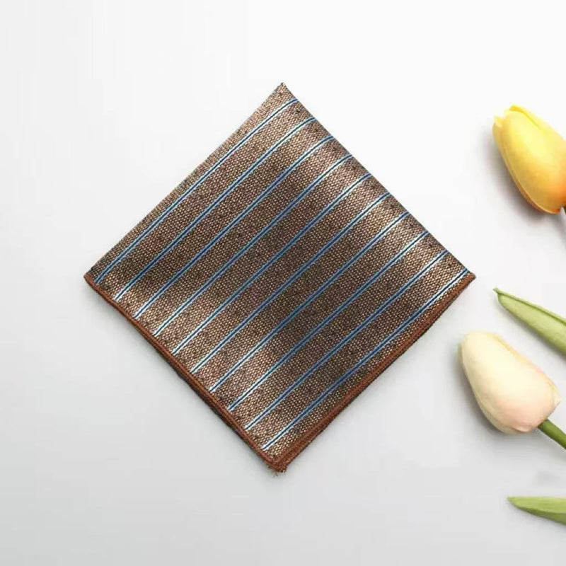 Casual British Pocket Square-Brown series