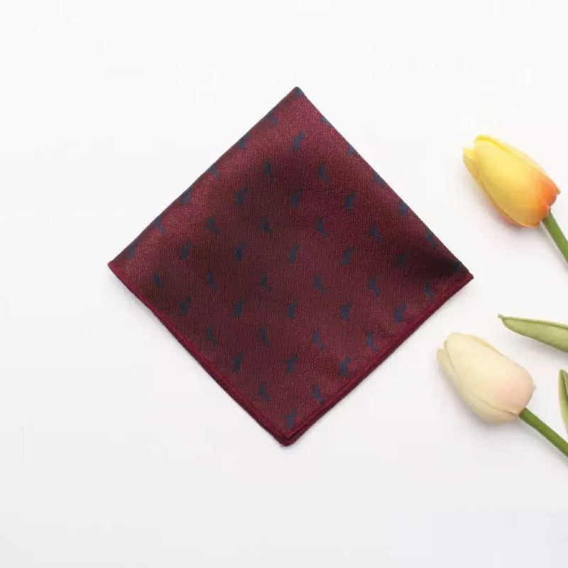 Casual British Pocket Square-Red series