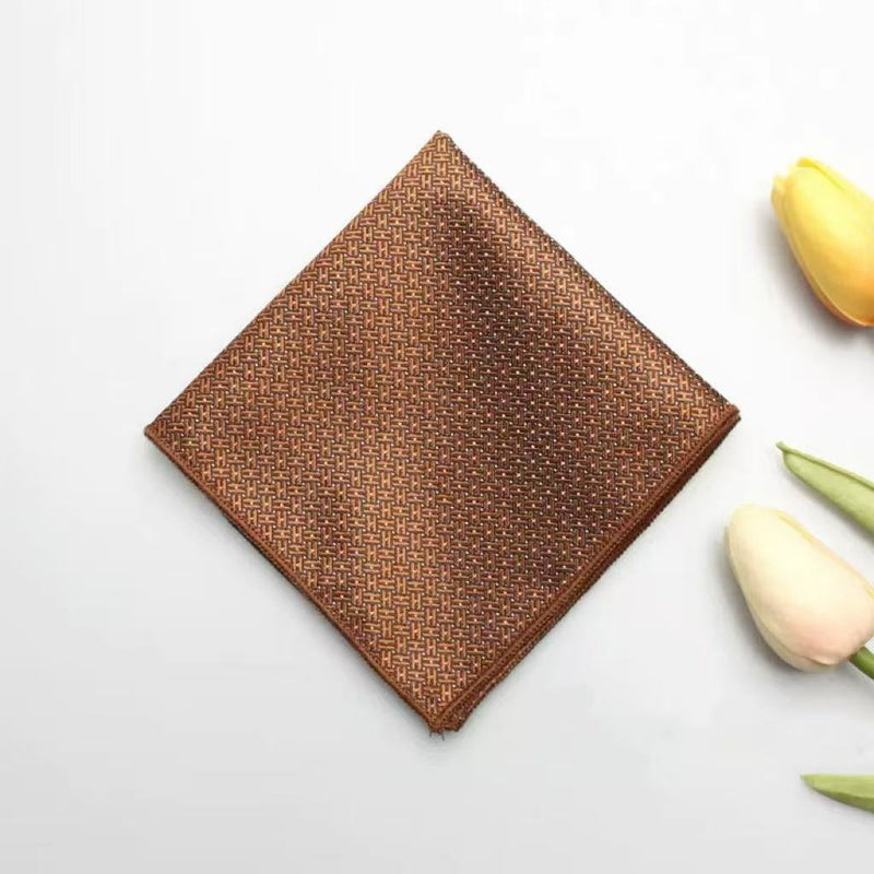 Casual British Pocket Square-Brown series