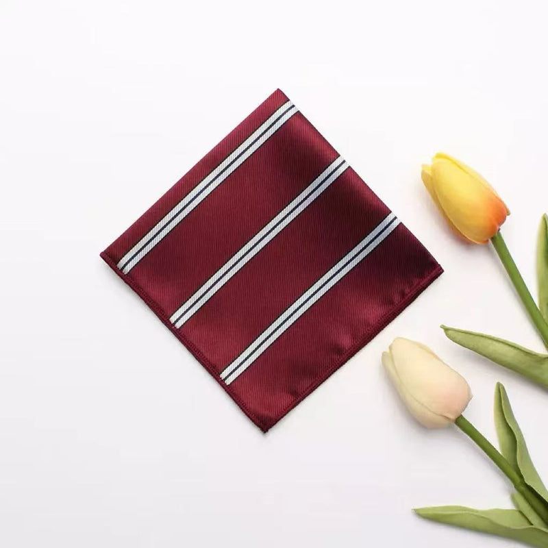 Casual British Pocket Square-Red series