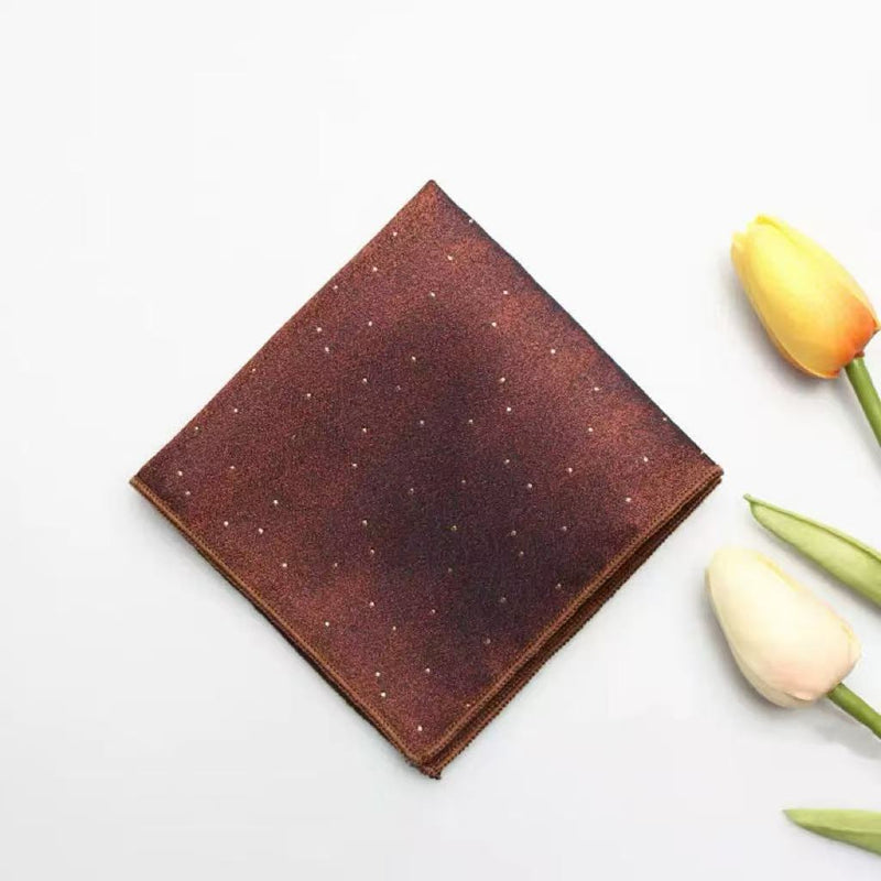 Casual British Pocket Square-Brown series