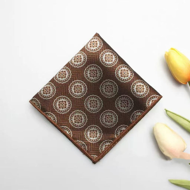 Casual British Pocket Square-Brown series