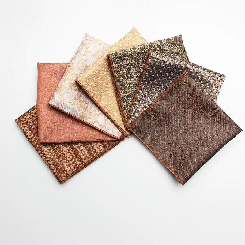 Casual British Pocket Square-Brown series