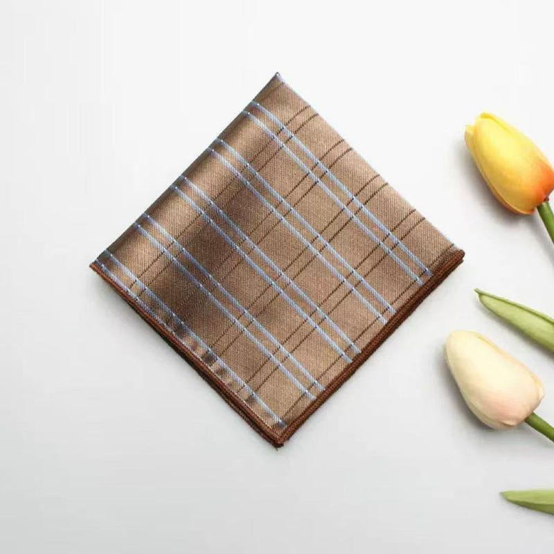 Casual British Pocket Square-Brown series