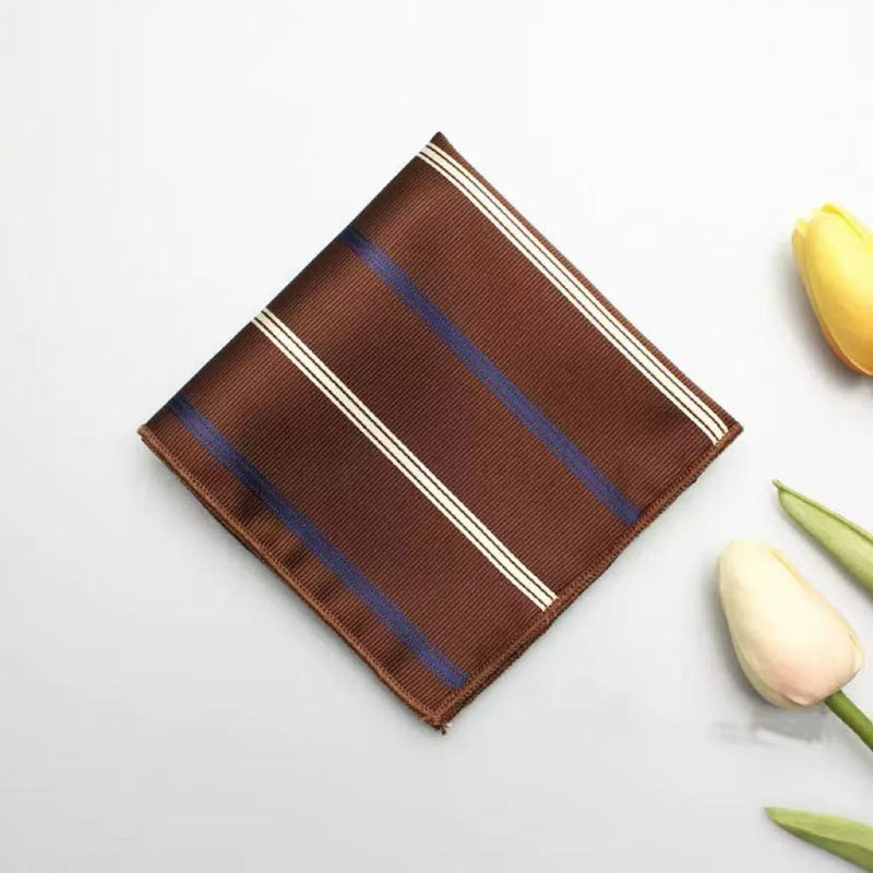 Casual British Pocket Square-Brown series