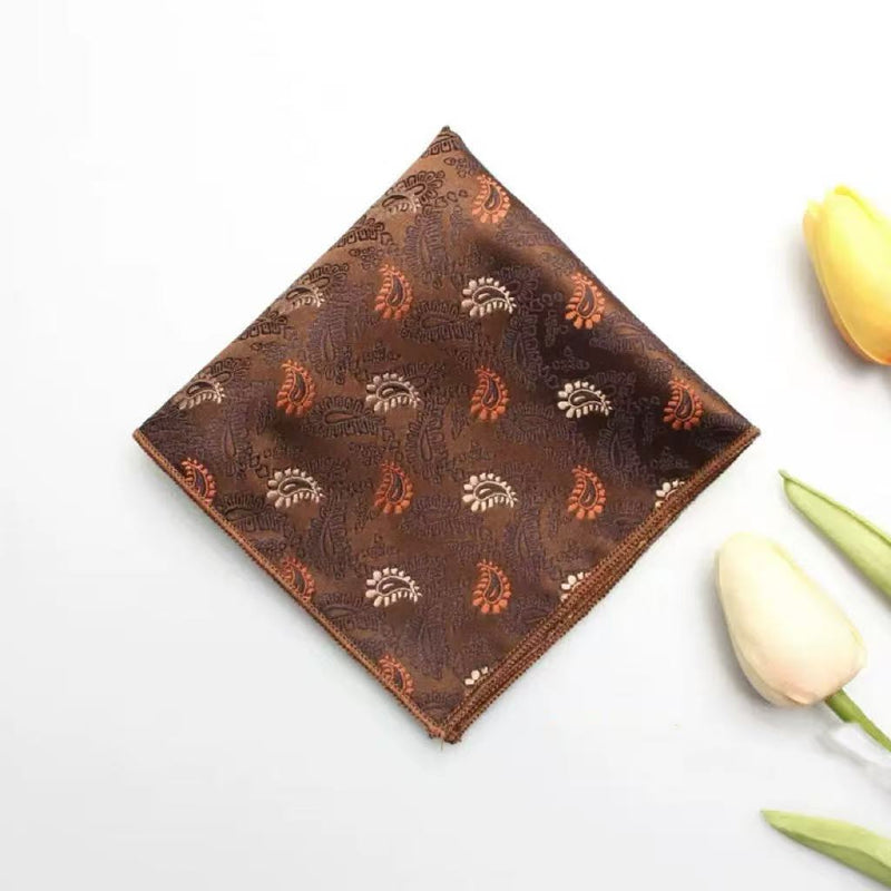 Casual British Pocket Square-Brown series