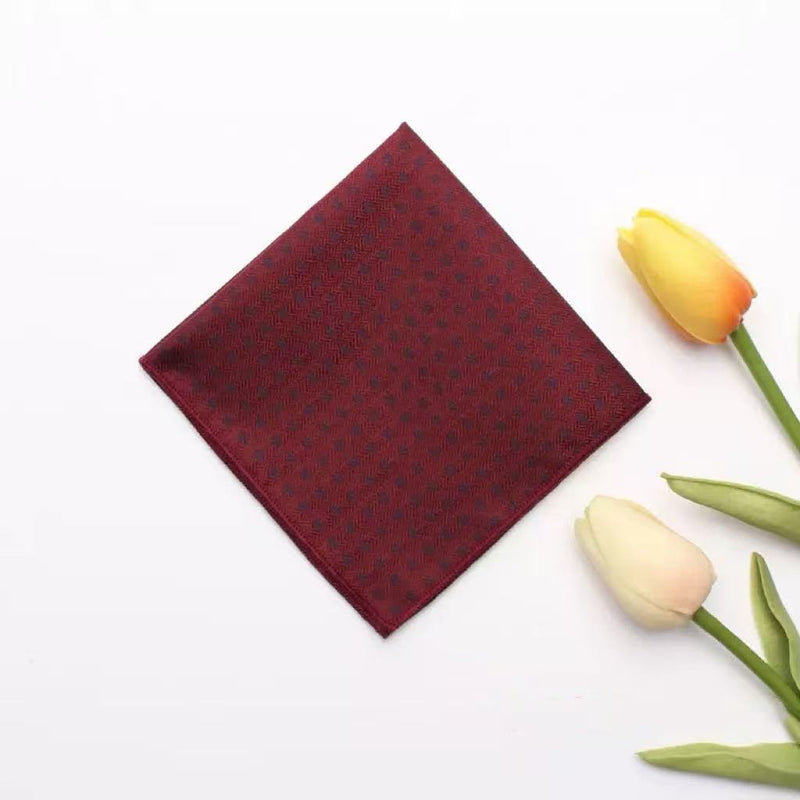 Casual British Pocket Square-Red series
