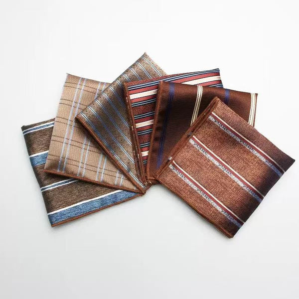 Casual British Pocket Square-Brown series