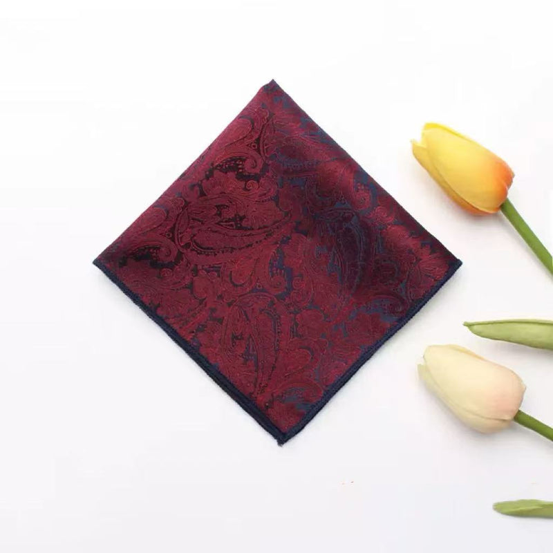 Casual British Pocket Square-Red series