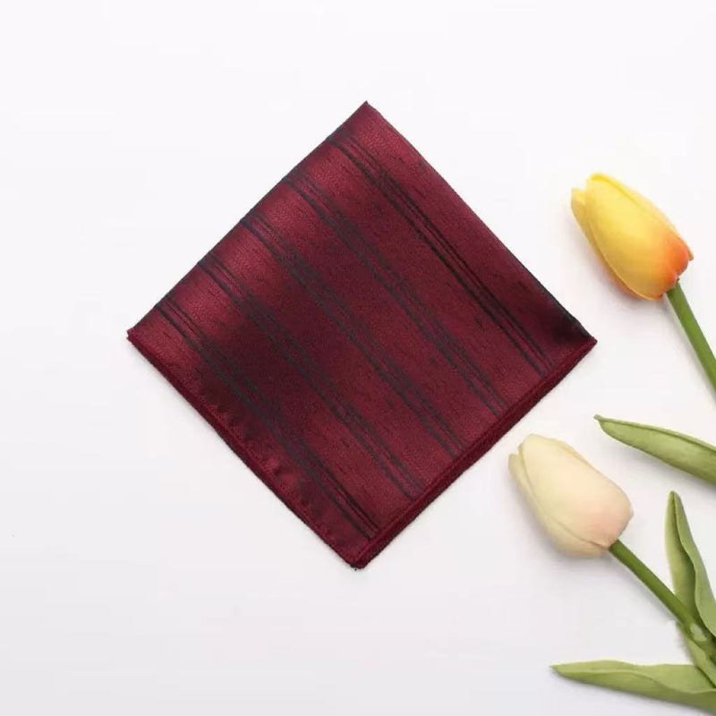 Casual British Pocket Square-Red series