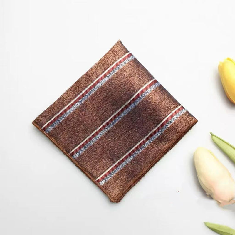 Casual British Pocket Square-Brown series