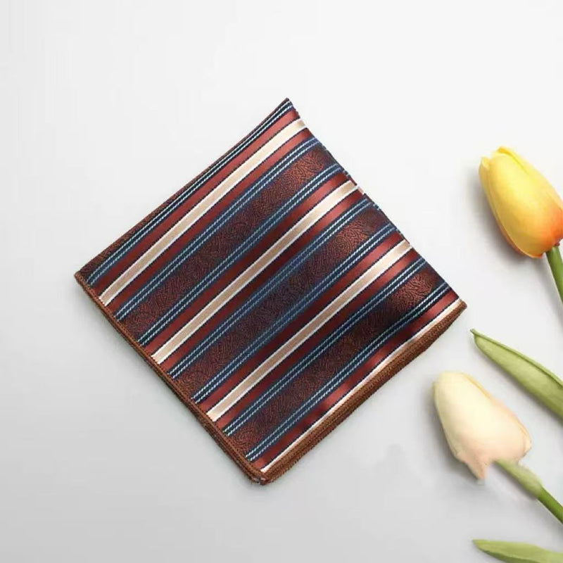 Casual British Pocket Square-Brown series
