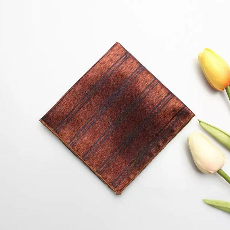 Casual British Pocket Square-Brown series