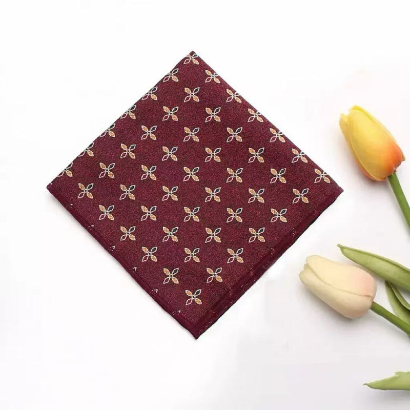Casual British Pocket Square-Red series