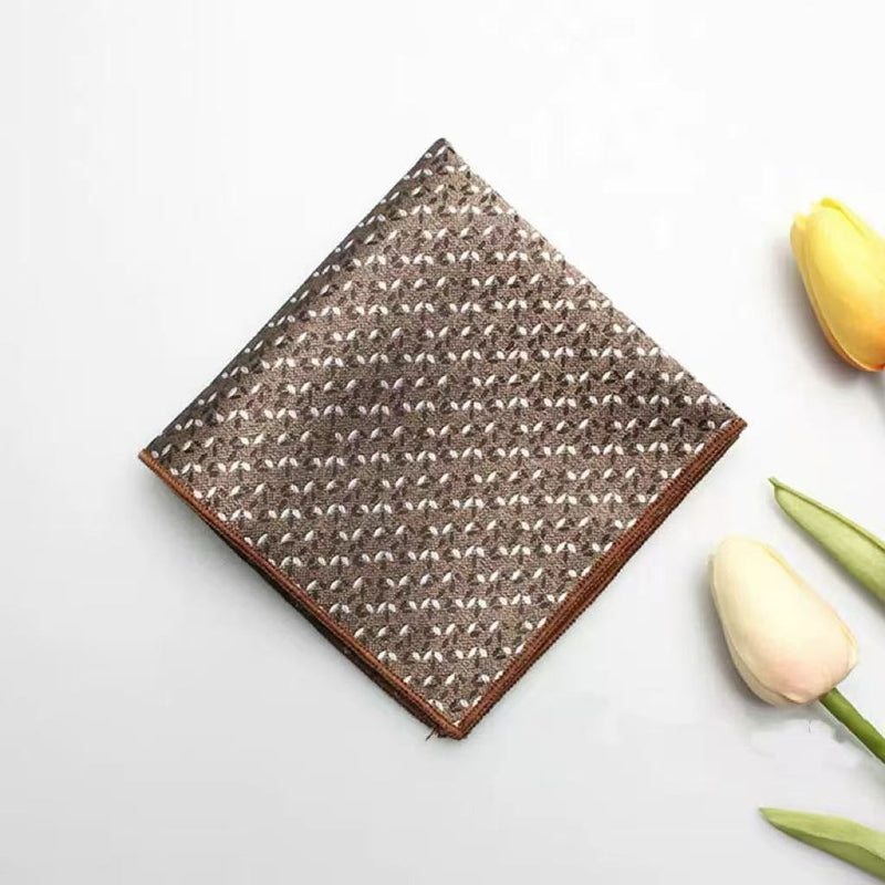Casual British Pocket Square-Brown series