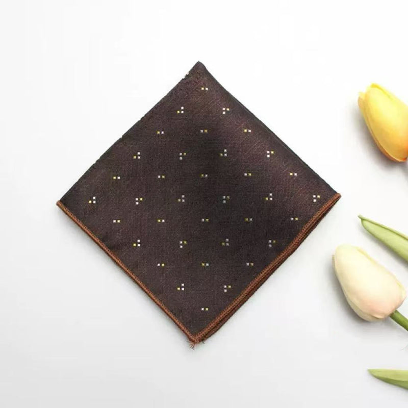 Casual British Pocket Square-Brown series