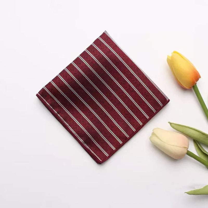 Casual British Pocket Square-Red series