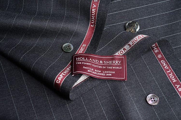 Holland & Sherry Super 100's Wool Worsted With Cashmere