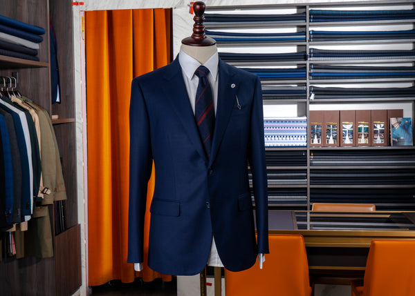 Ariston Navy Blue Pure Wool Suit