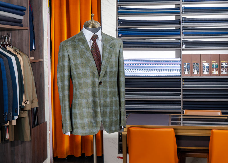 Stylbiella Green Checked Suit
